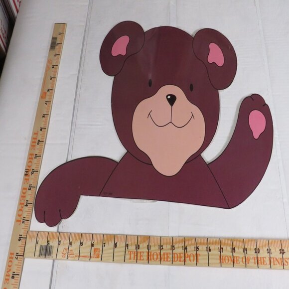 Teddy Bear Giant Door Corner Poster LAMINATED (3) Bears + Community Helper Hats - Picture 7 of 11